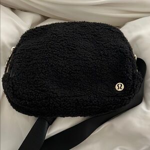lululemon athletica Black Sherpa Crossbody Bag